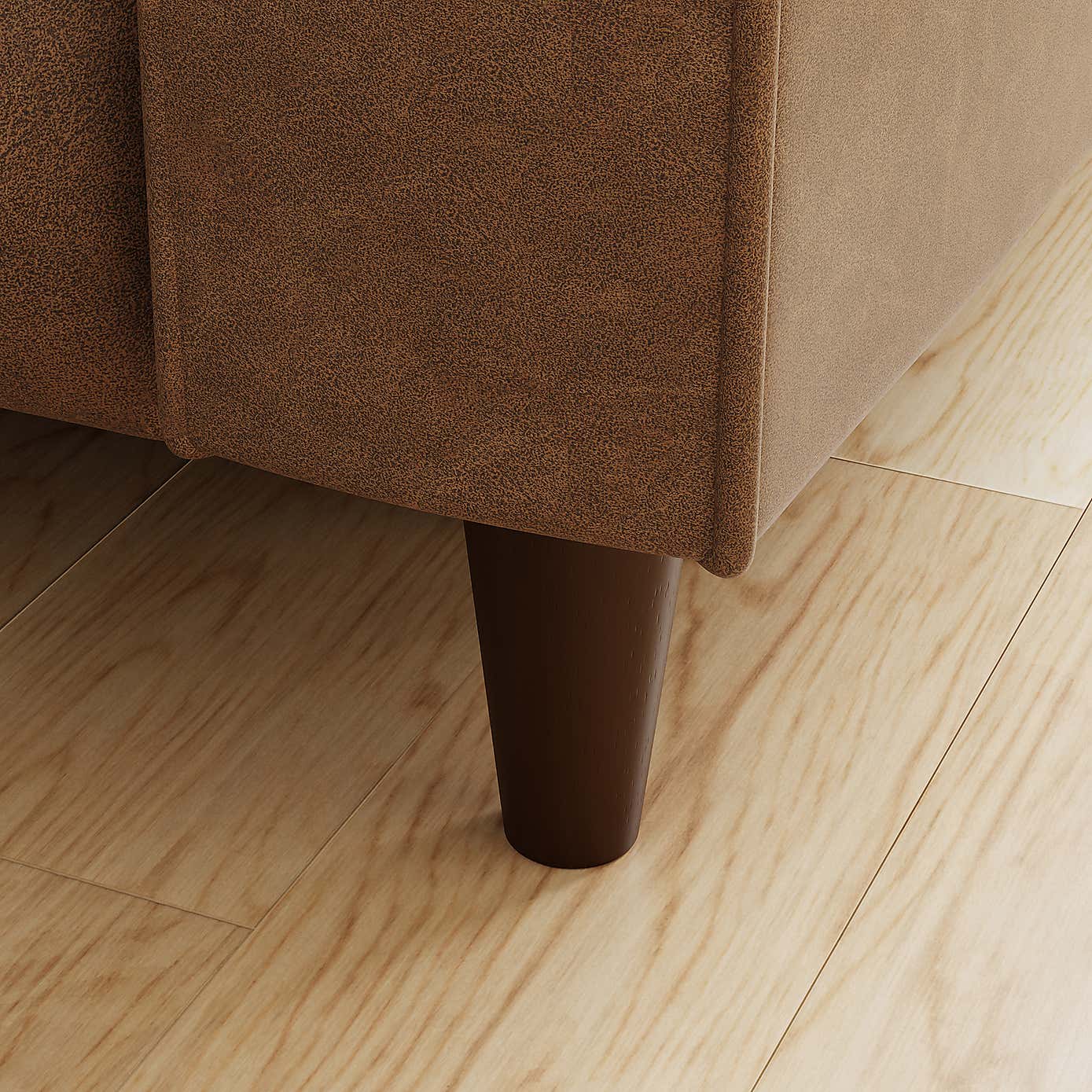 Zoe Faux Leather Power Recliner Armchair, Mocha