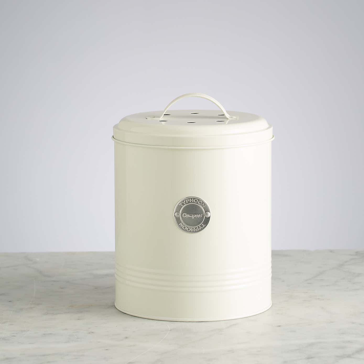 Typhoon Living Cream Compost Caddy, 2.5L