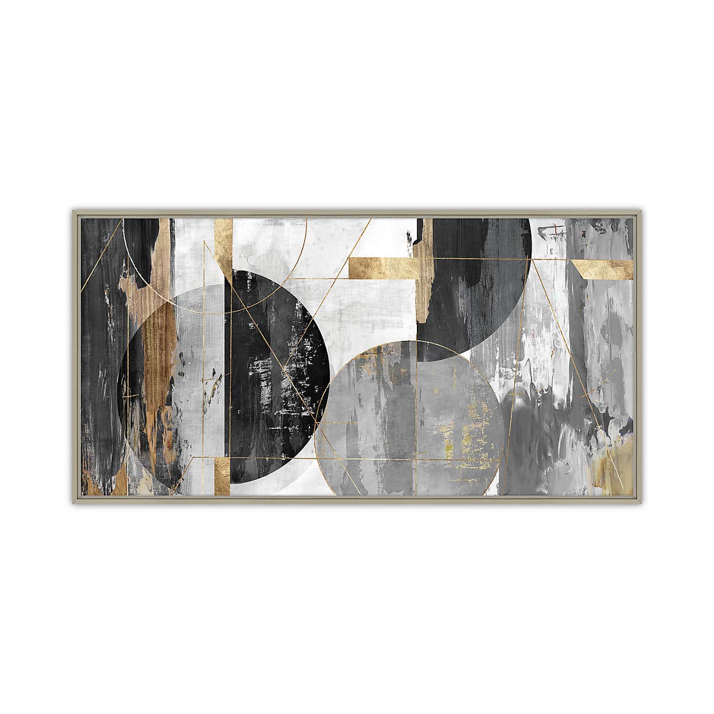 Floating Forms Framed Canvas