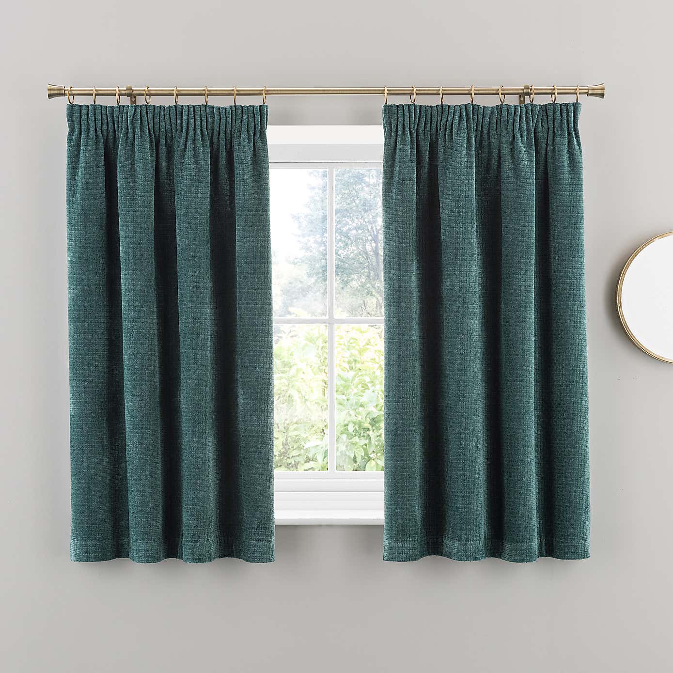 Alayna Chenille Pencil Pleat Curtains
