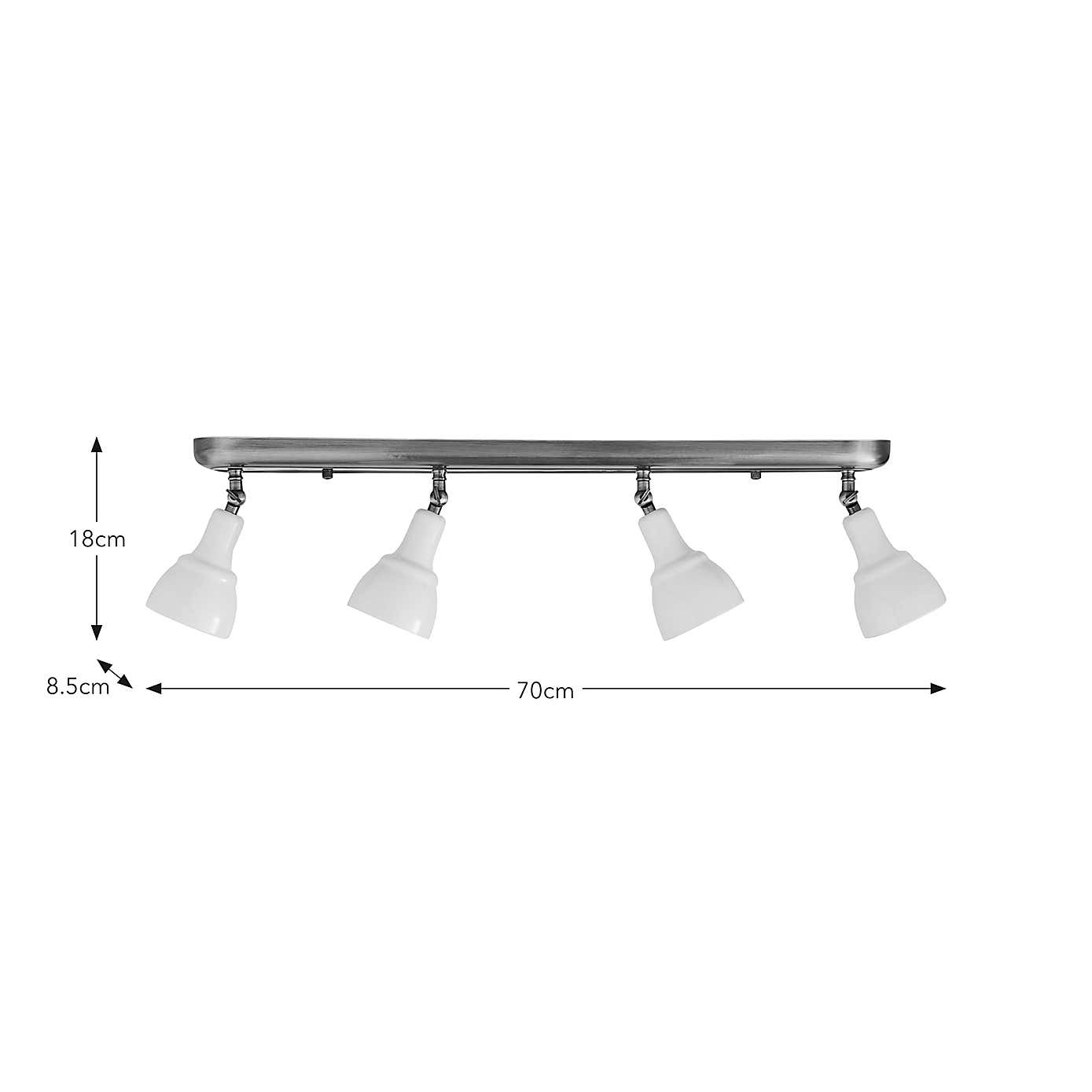 Wybridge 4 Light Dimmable Spotlight Bar