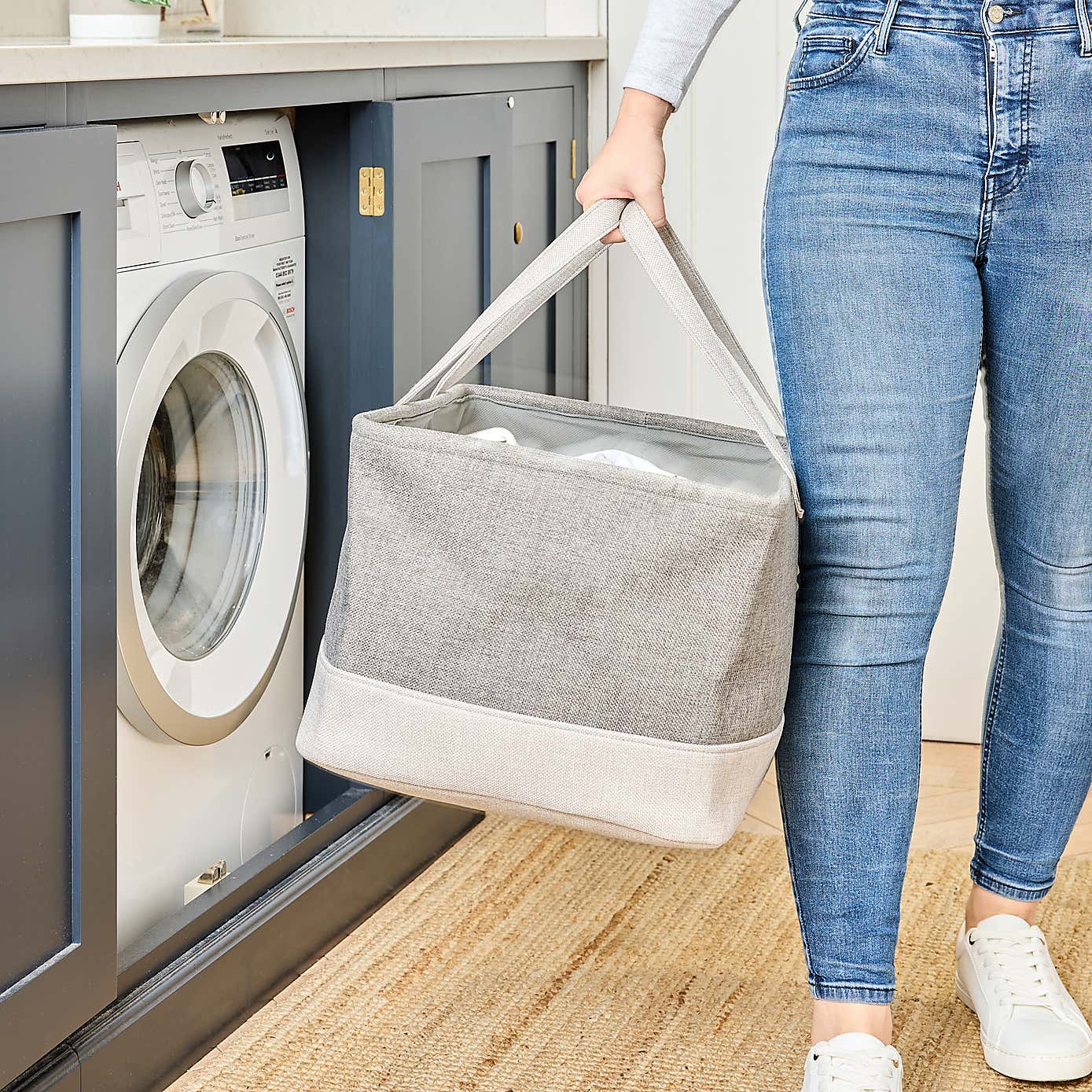 Minky Waterproof Laundry Basket