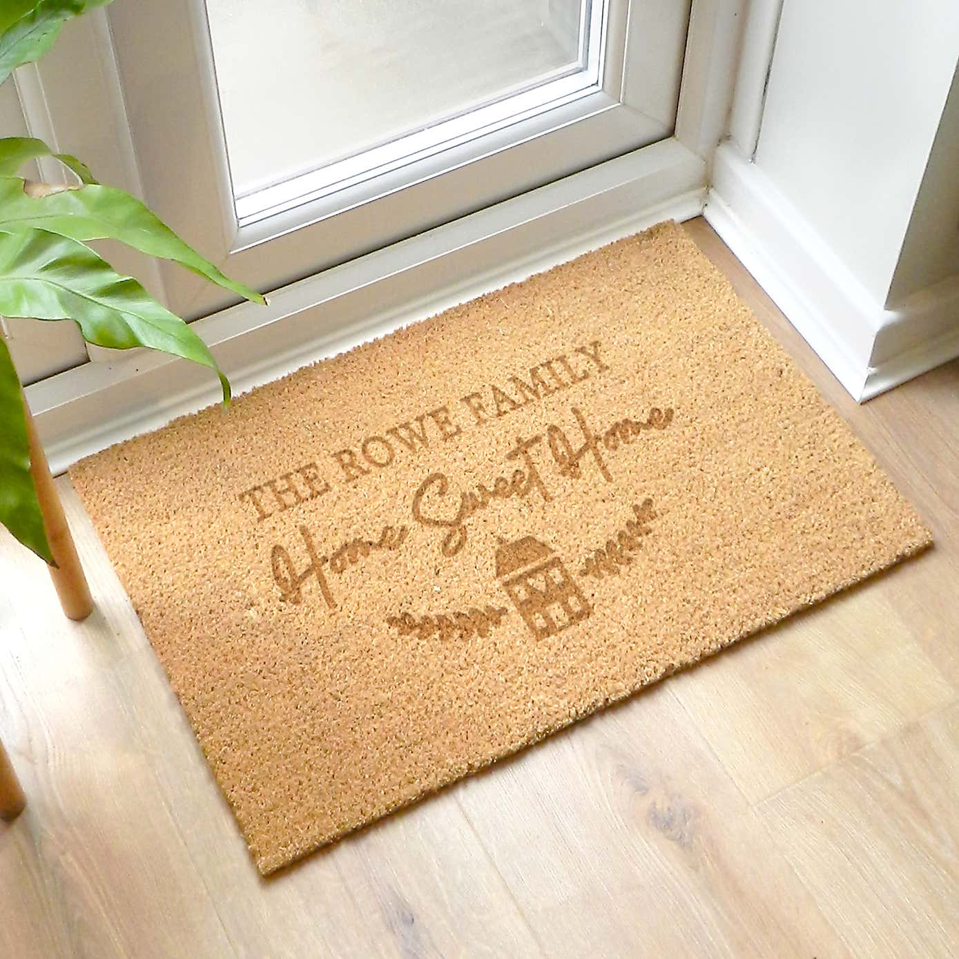 Personalised Rectangle Home Sweet Home Doormat