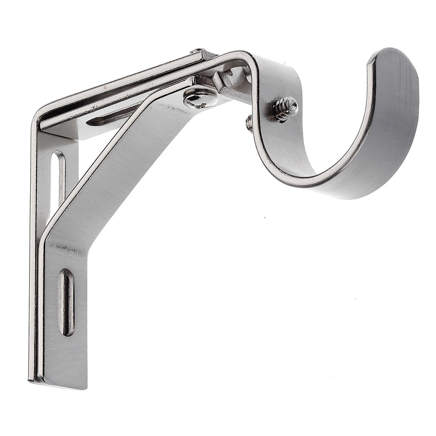 Studded Ball Satin Steel Eyelet Curtain Pole Dia. 28mm