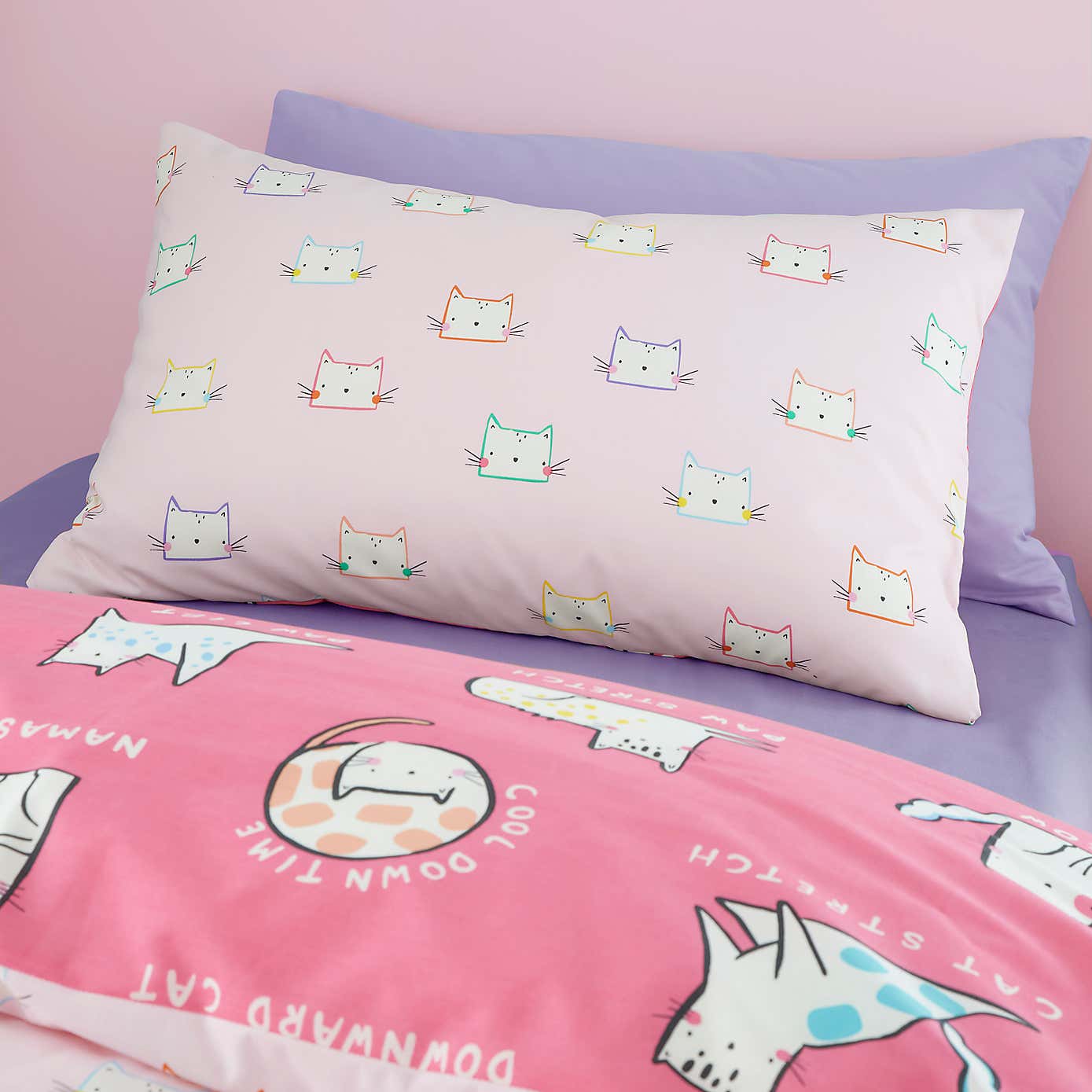 Yoga Cats Duvet Cover & Pillowcase Set