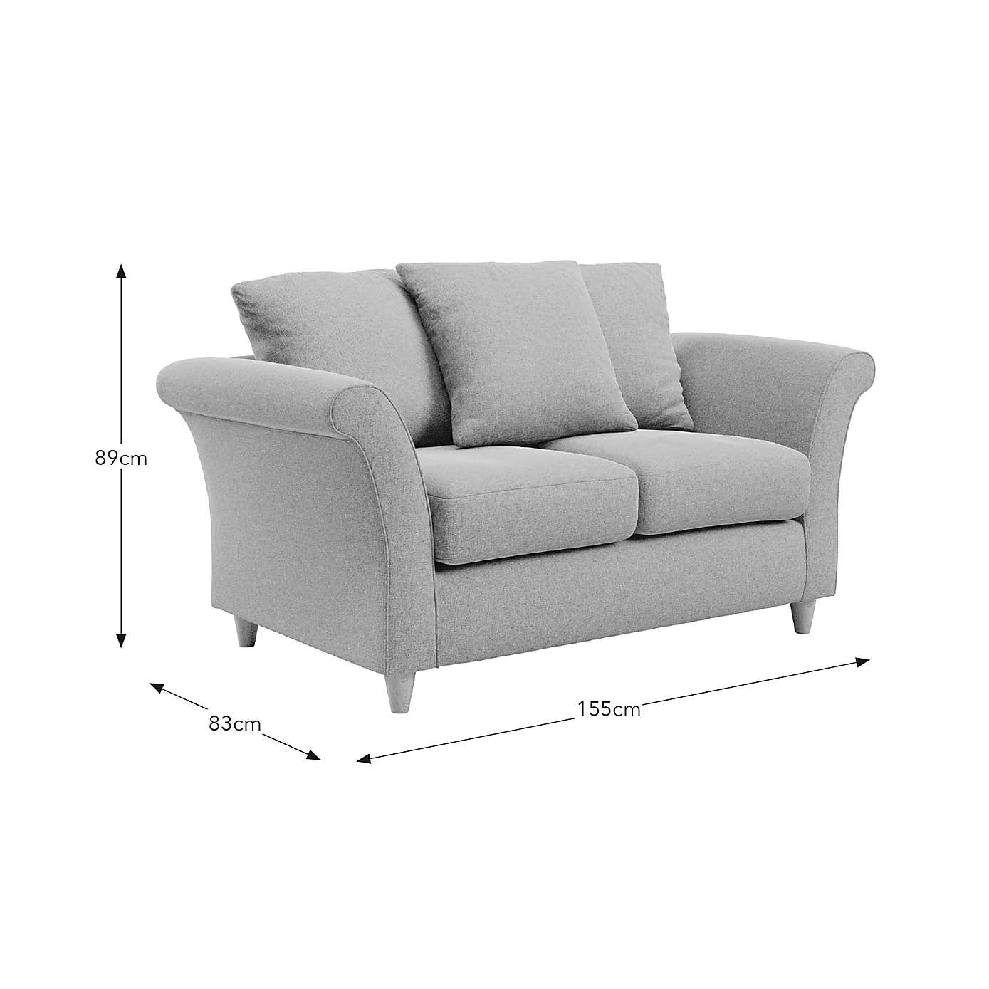 Dixie 2 Seater Sofa, Fabric