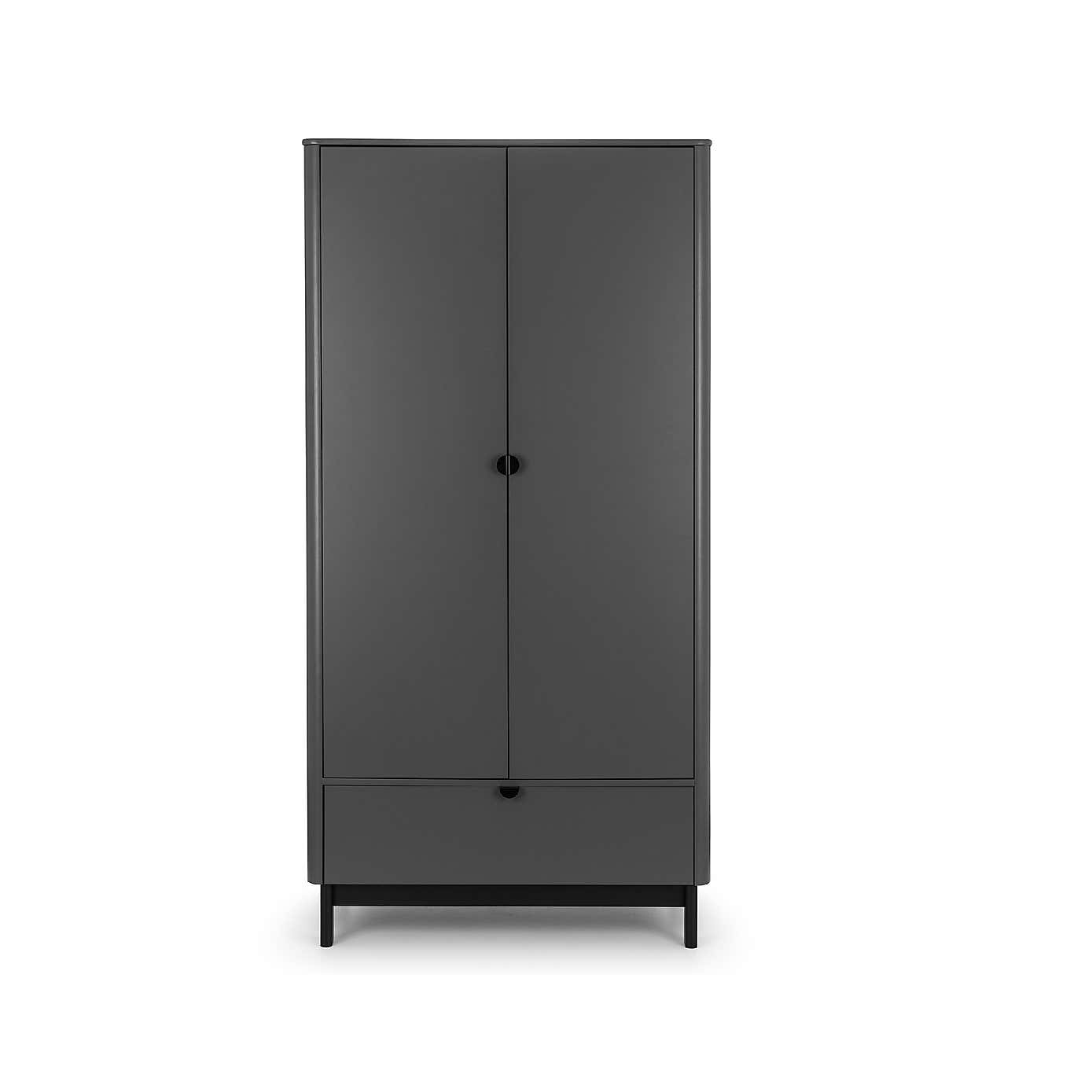 Chloe Double 1 Drawer Wardrobe