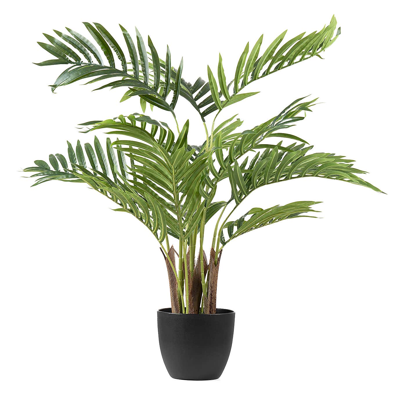 Artificial Real Touch Areca Palm Tree in Black Plant Pot