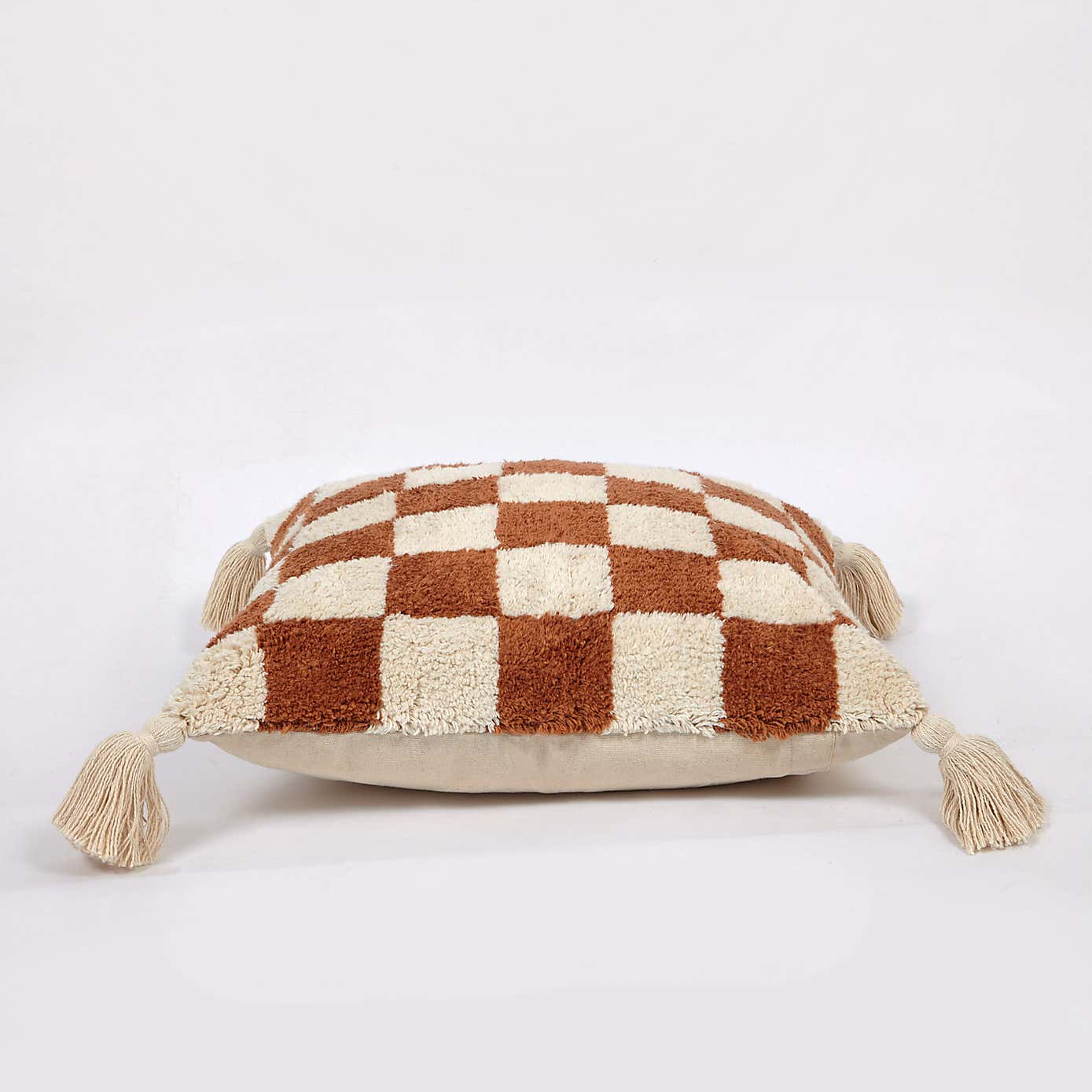 Artisan Checkerboard Butterscotch Cushion Cover