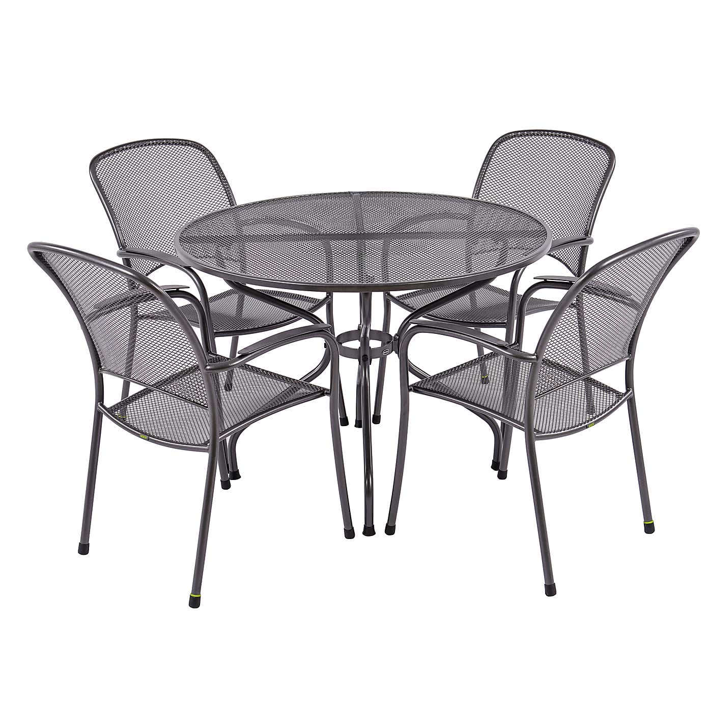 Pacific Lifestyle Carlo Round 4 Seater Dining Set