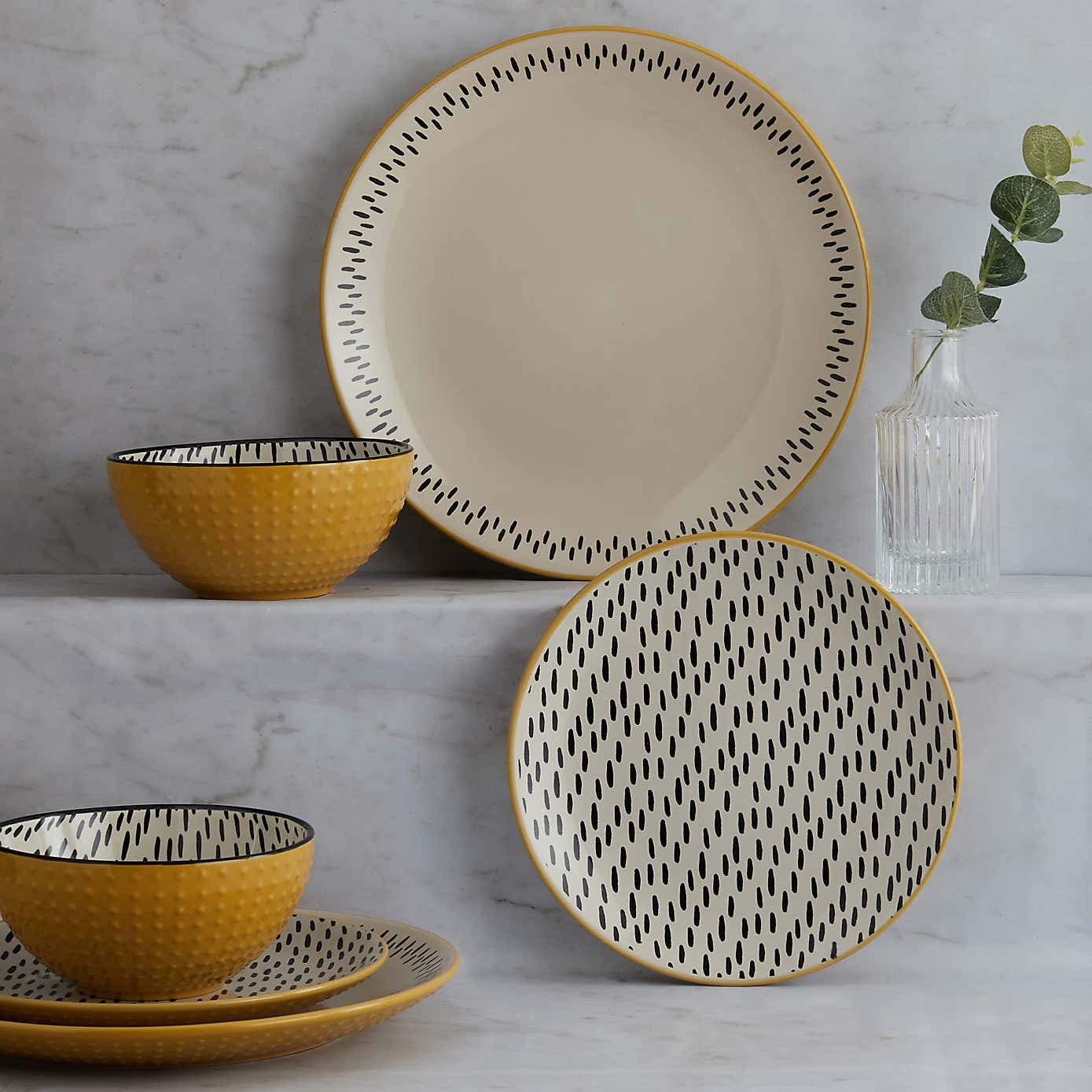 Global Teal 12 Piece Dinner Set