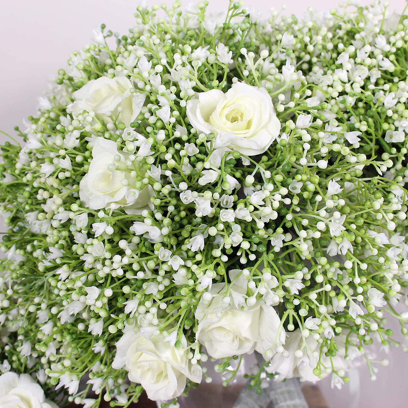 Artificial Rose and Gypsophila Bouquet