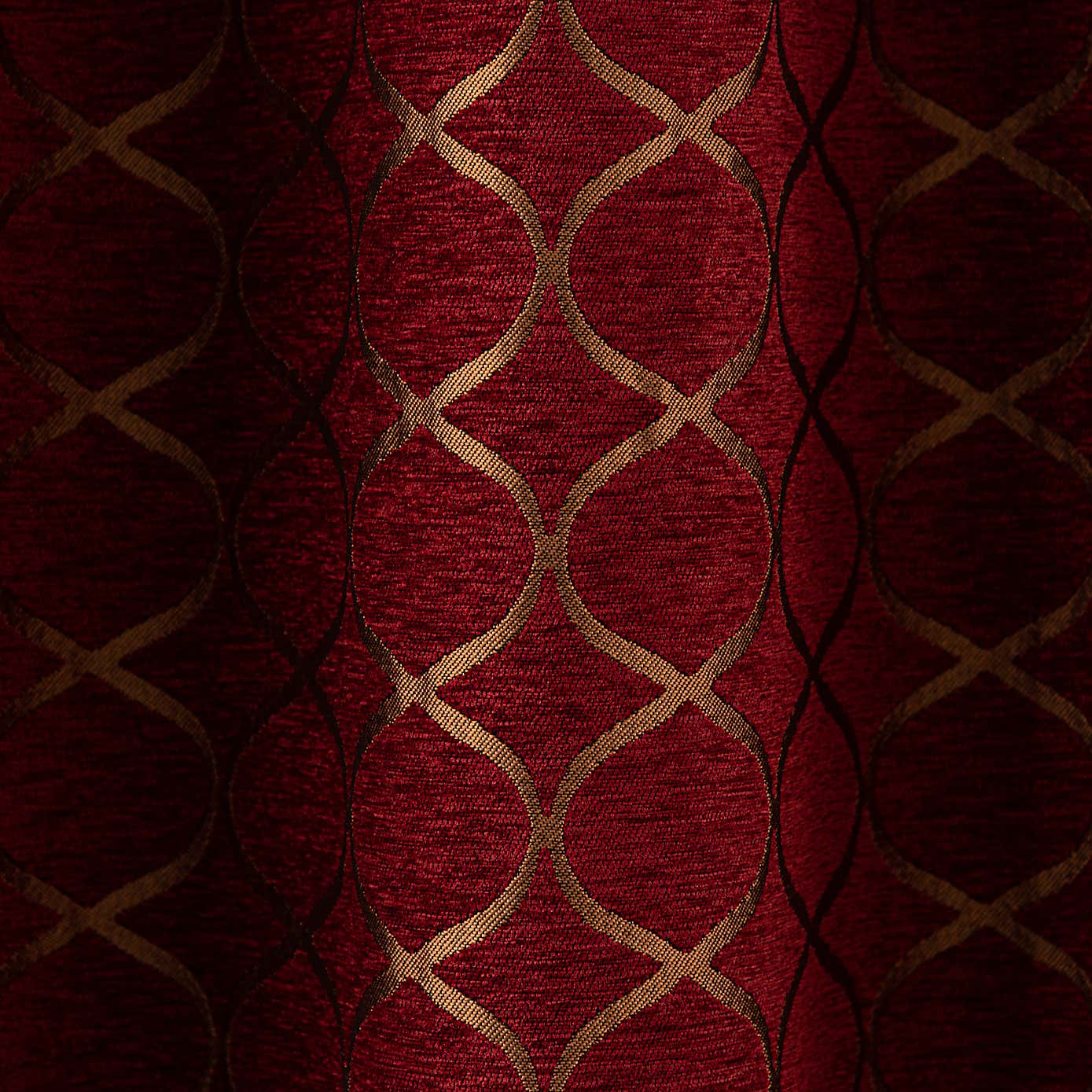 Chenille Ogee Eyelet Curtains