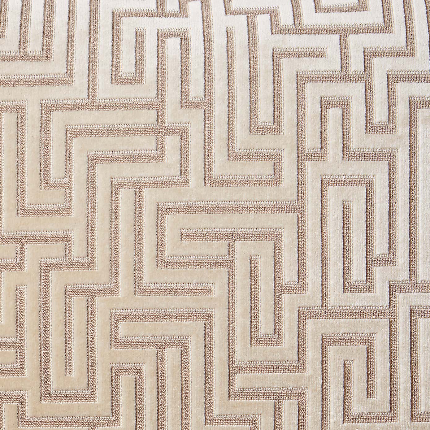 Greek Key Cut Square Cushion