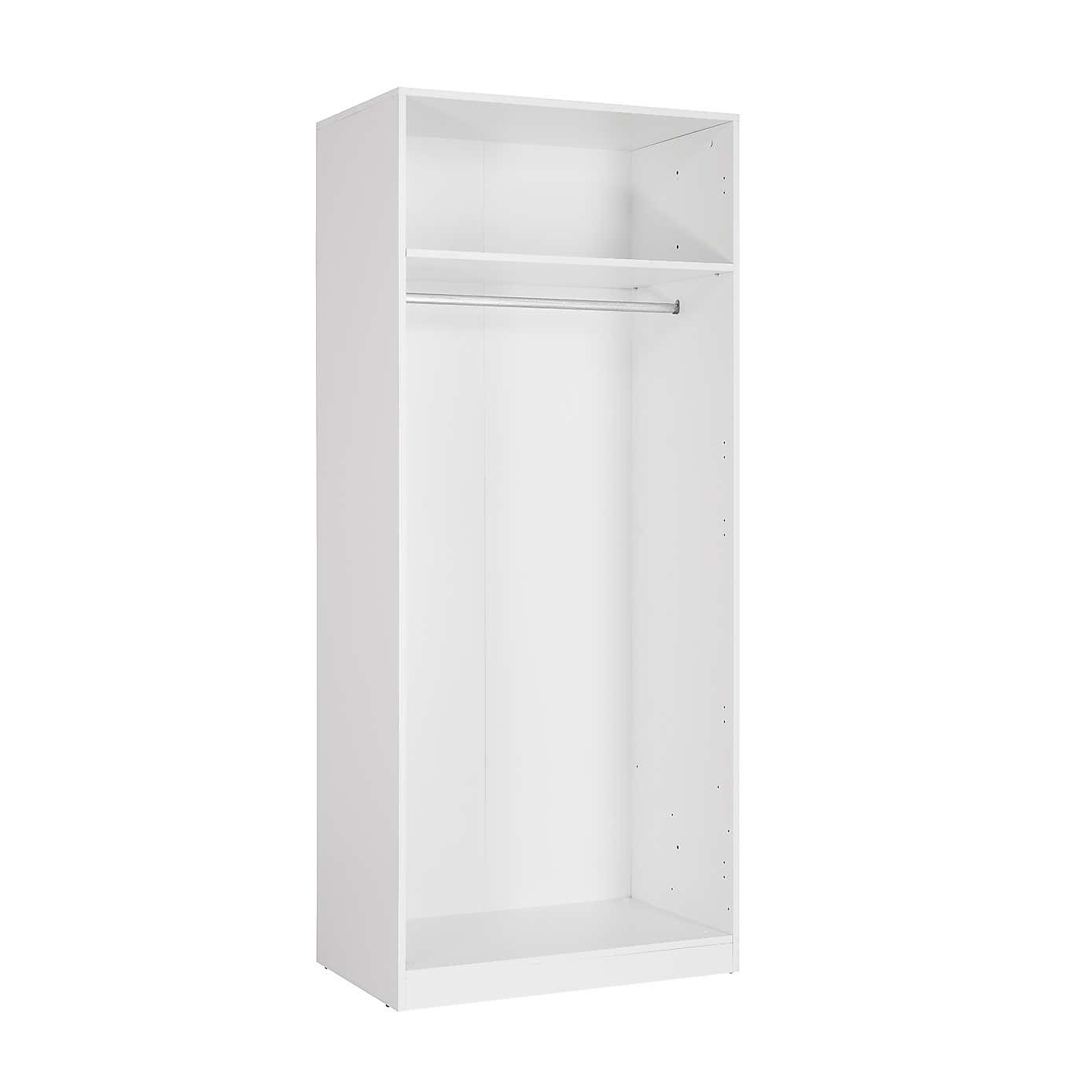 Angel High Gloss 2 Door Mirror Wardrobe