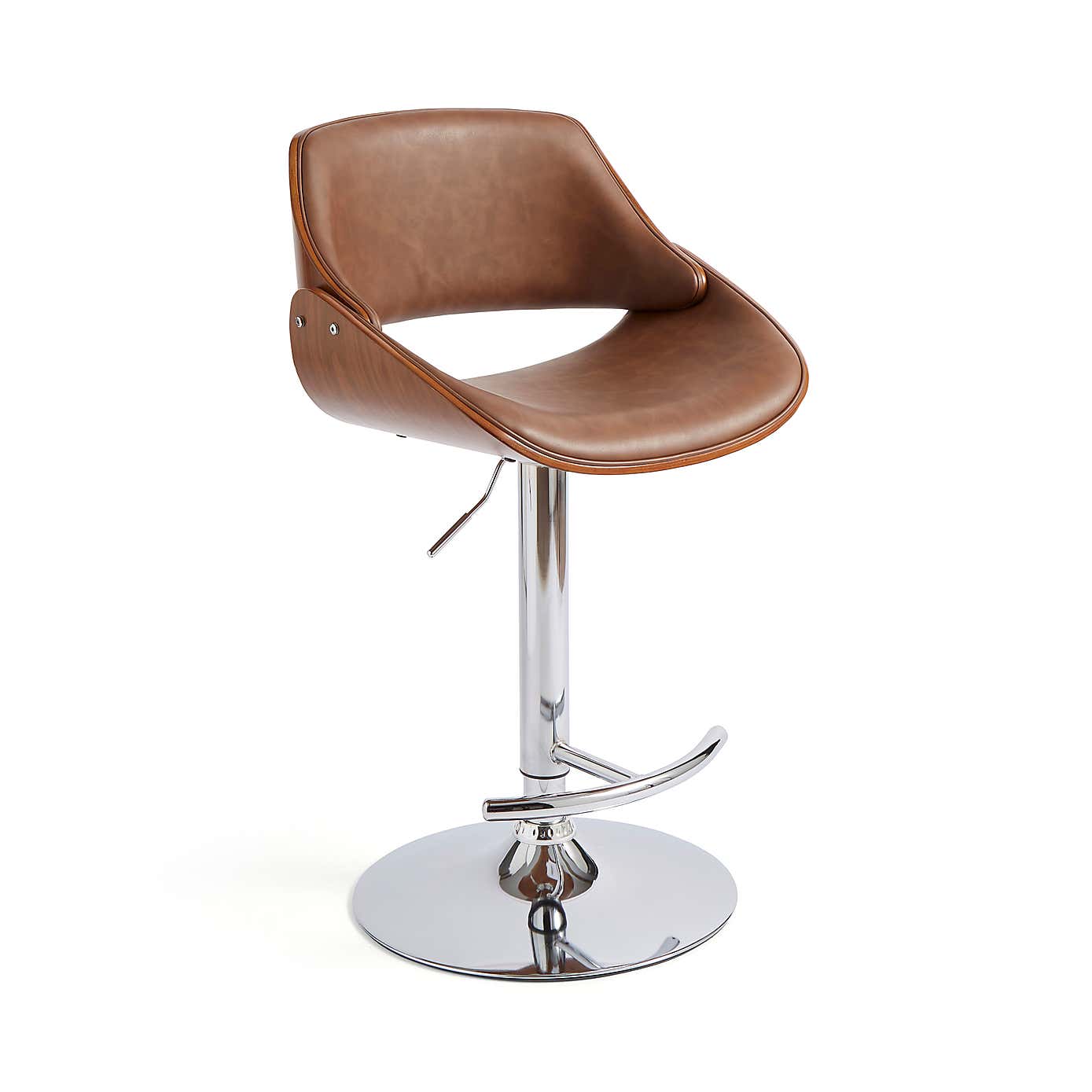 Trento Black Adjustable Gas lift Bar Chair