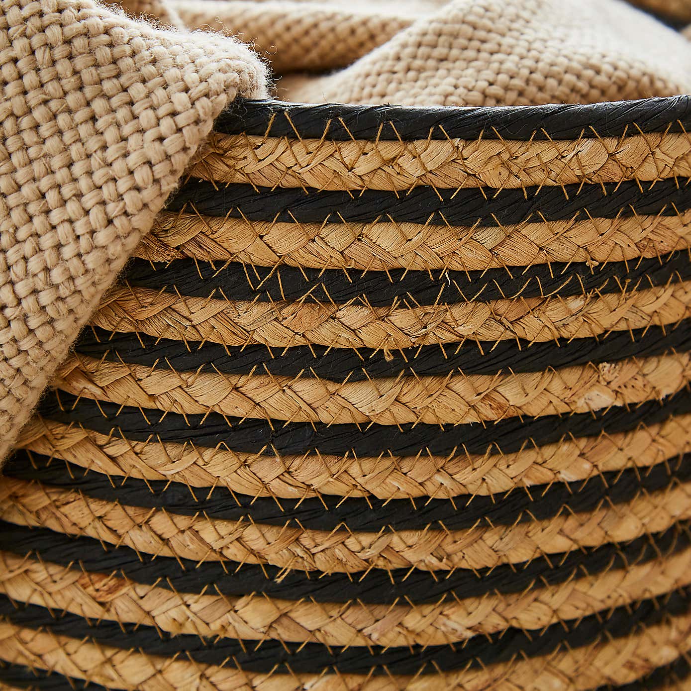 Water Hyacinth Stitch Storage Basket