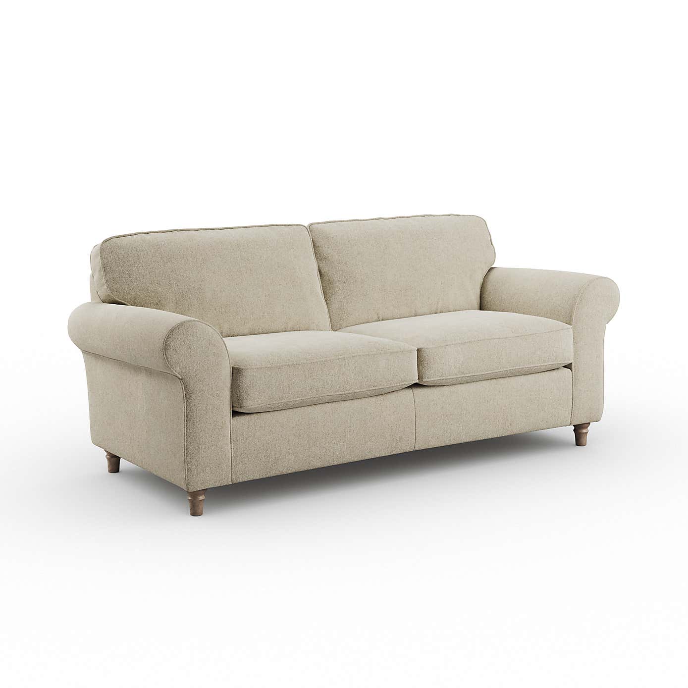 Flori 3 Seater Sofa, Soft Chenille
