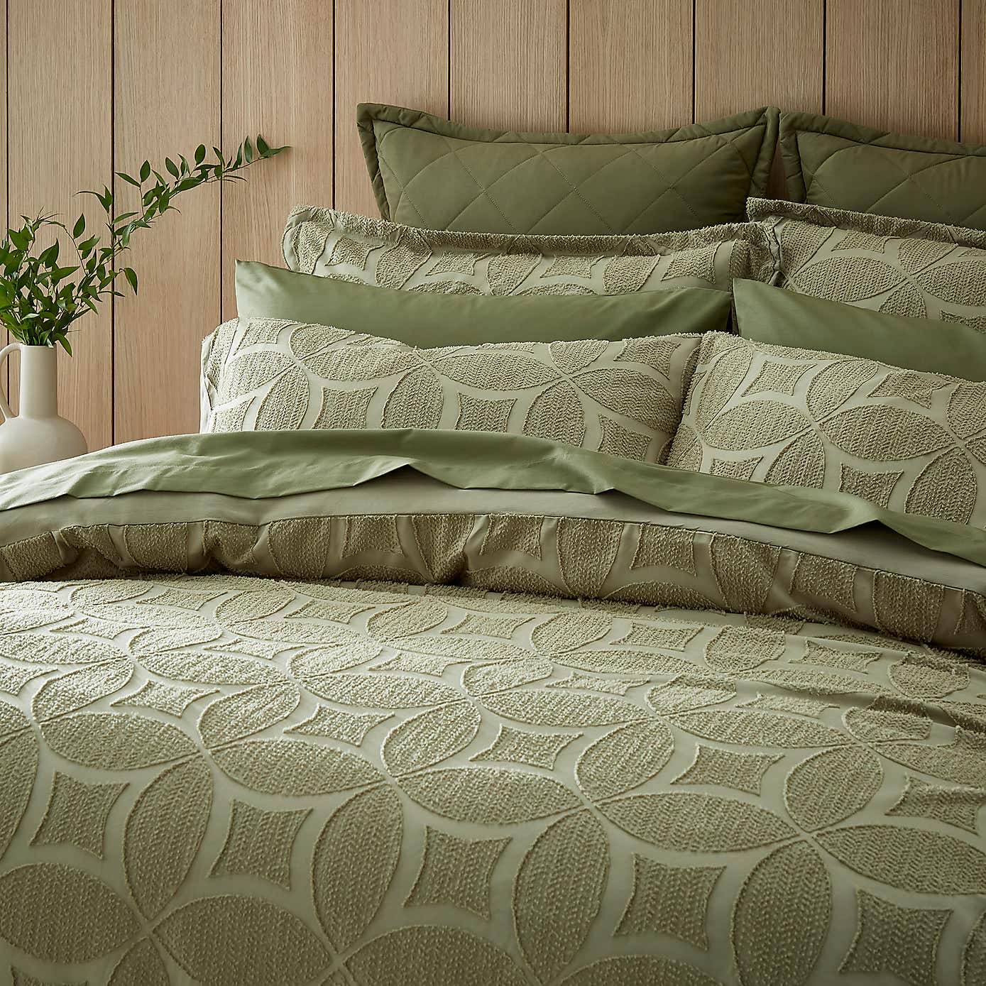 Alda Textured Duvet Cover and Pillowcase Set