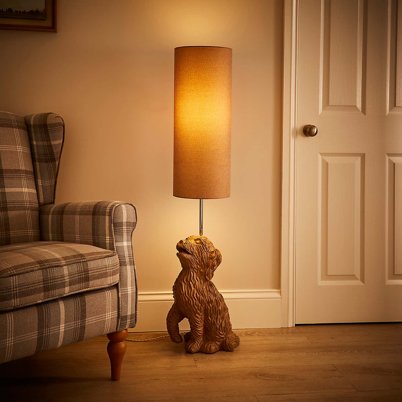 Reggie the Cockapoo Adjustable Floor Lamp