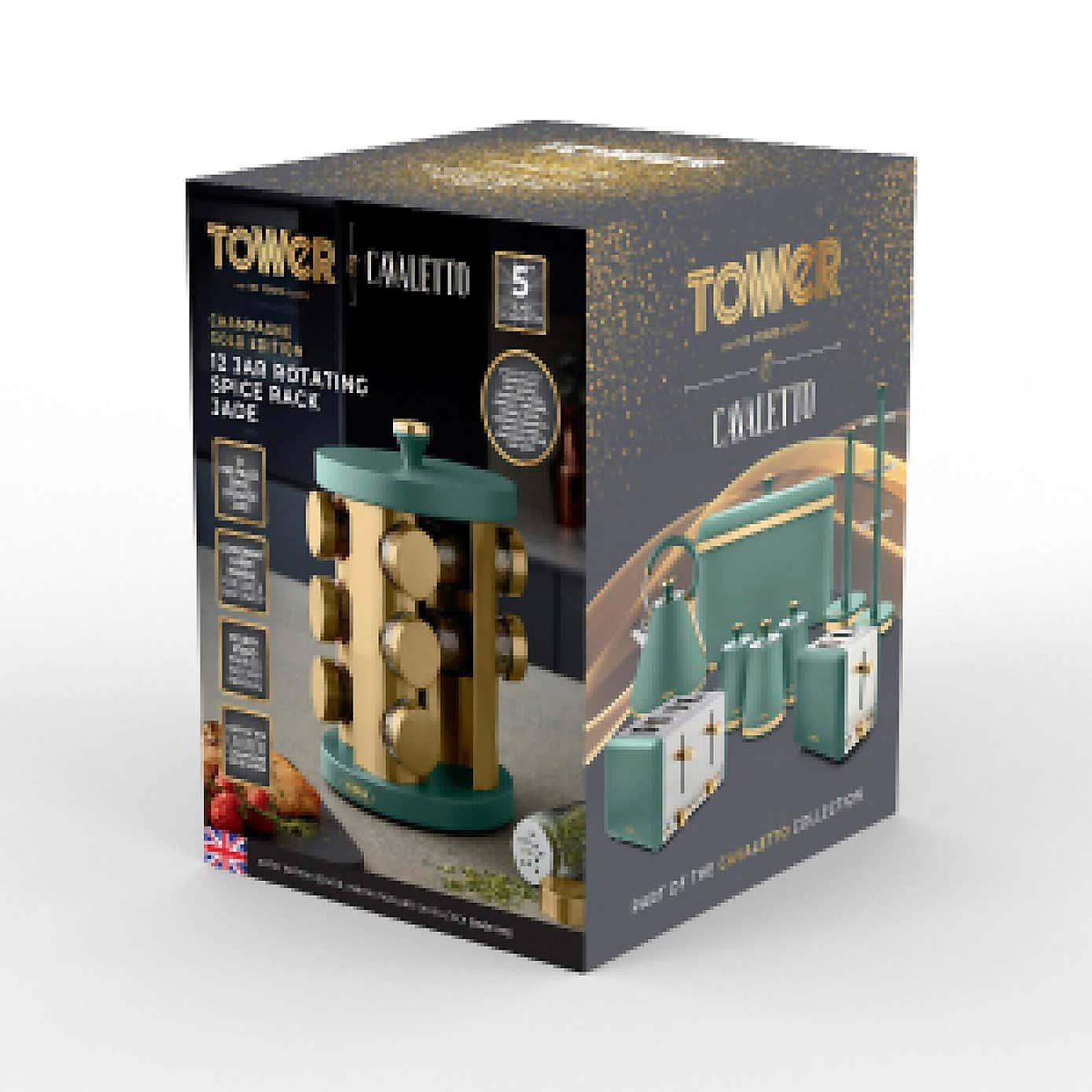 Tower Cavaletto 12 Jar Spice Rack Set