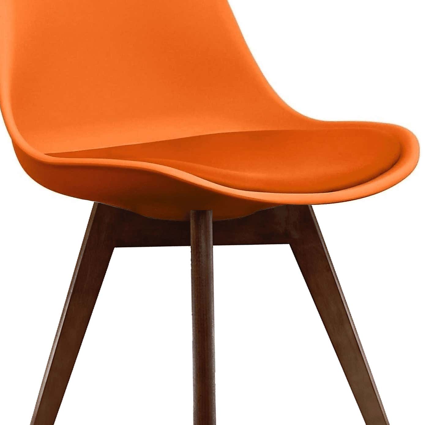 Fusion Living Soho Plastic Dining Chair with Squared Legs
