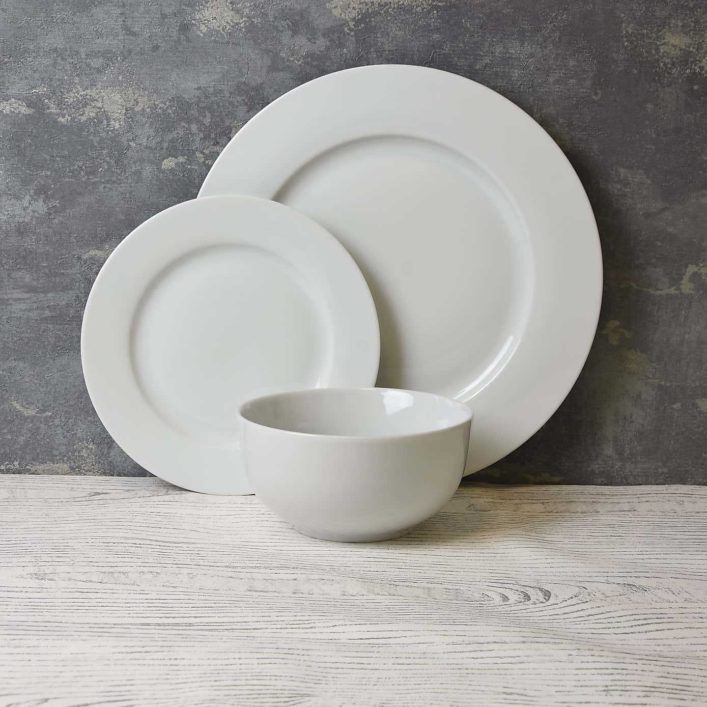 Purity Rim 12 Piece Dinner Set
