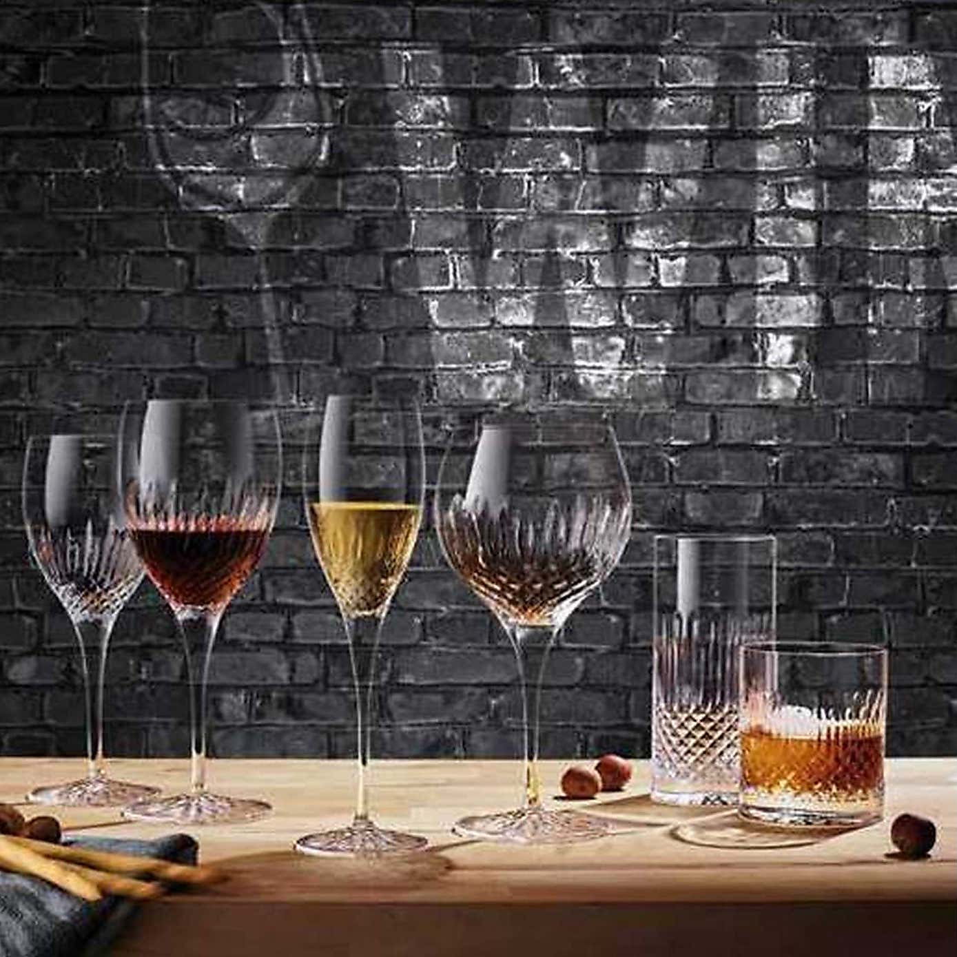 Luigi Bormioli Diamante Set of 4 Riesling Wine Glasses