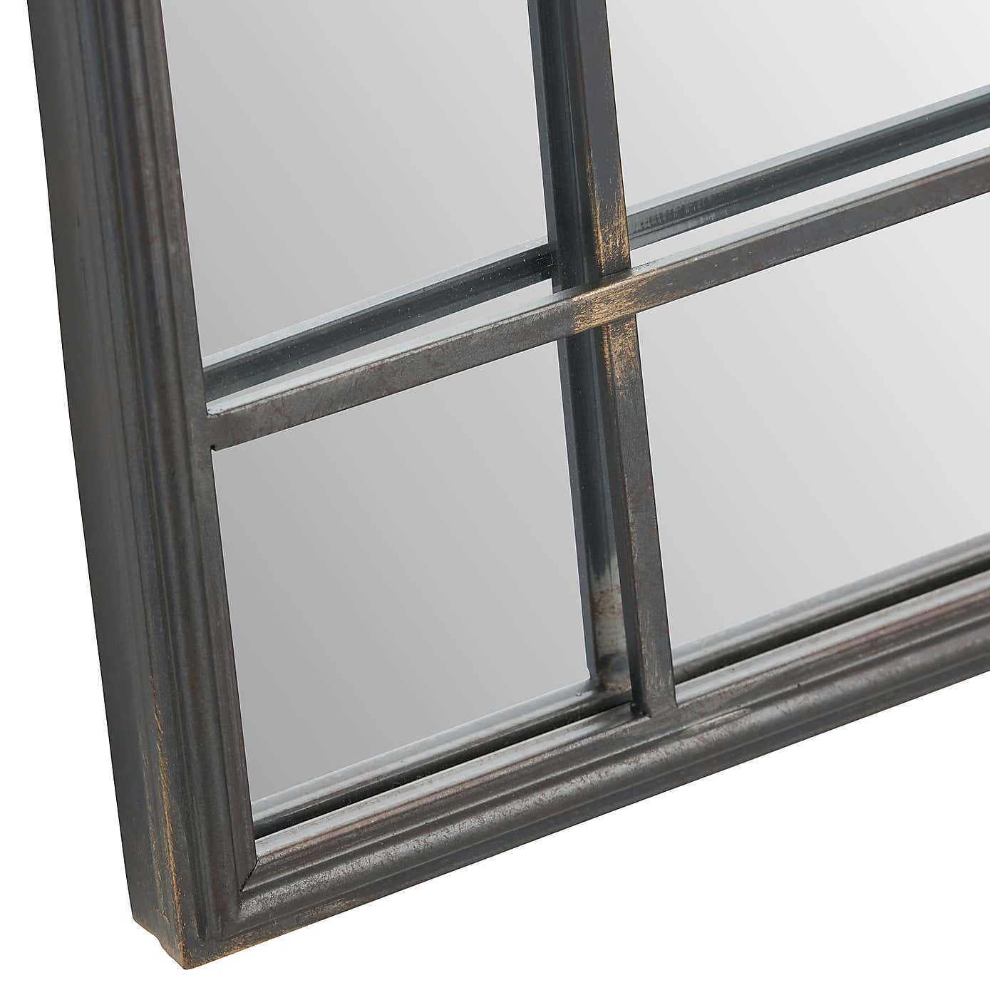 Antique Bronze Metal Square Wall Mirror