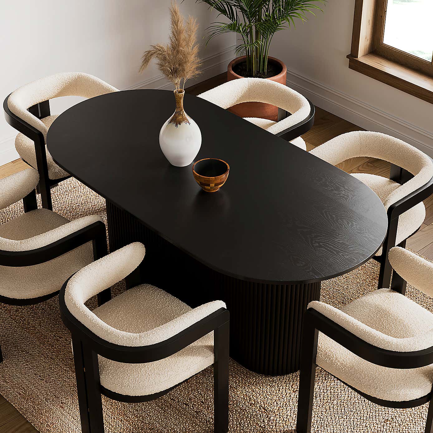 Amari 6 Seater Oval Dining Table