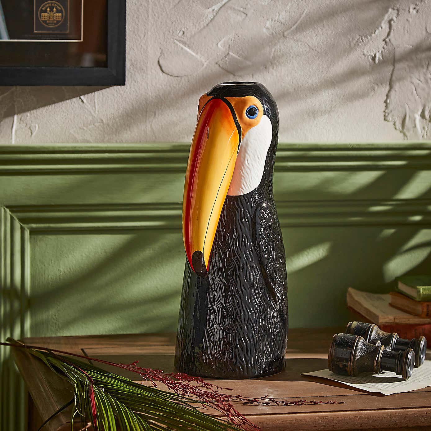 Toucan Ceramic Vase