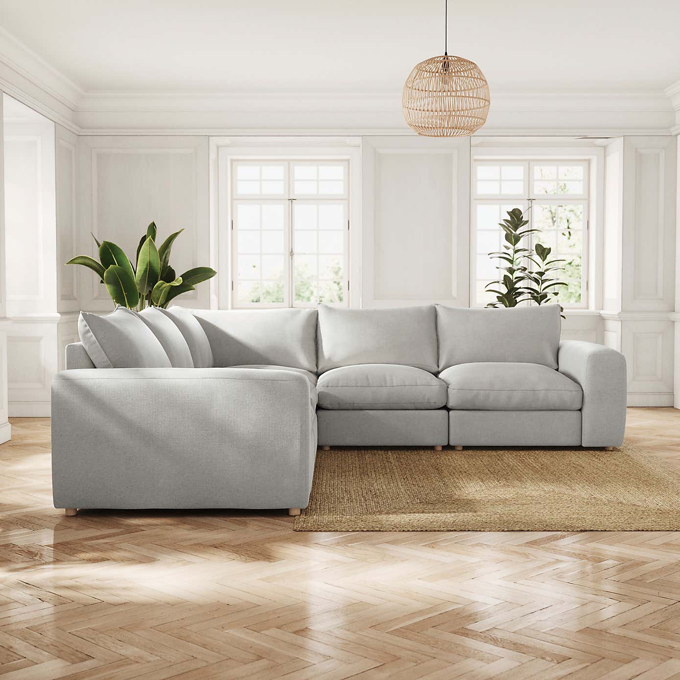 Austin Tonal Weave Full Corner, Silver