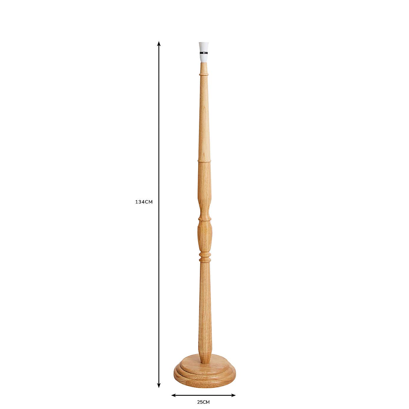 Legoli Turned Wood Floor Lamp Base