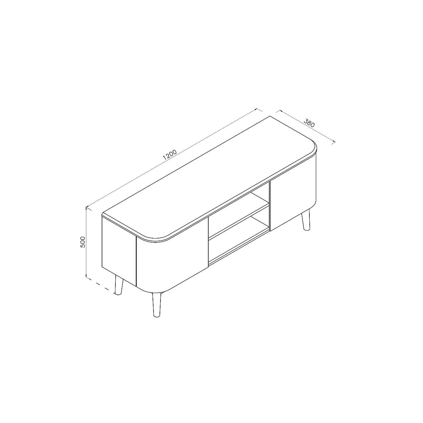 Oslo TV Stand for TVs up to 60