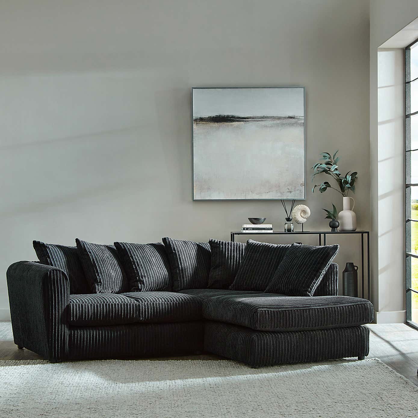 Blake Jumbo Cord Right Hand Corner Sofa