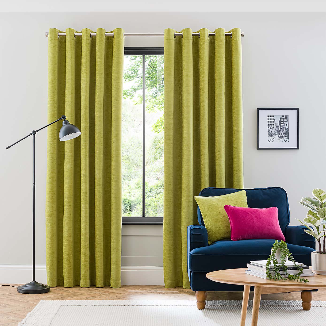 Genoa Chenille Blackout Eyelet Curtains
