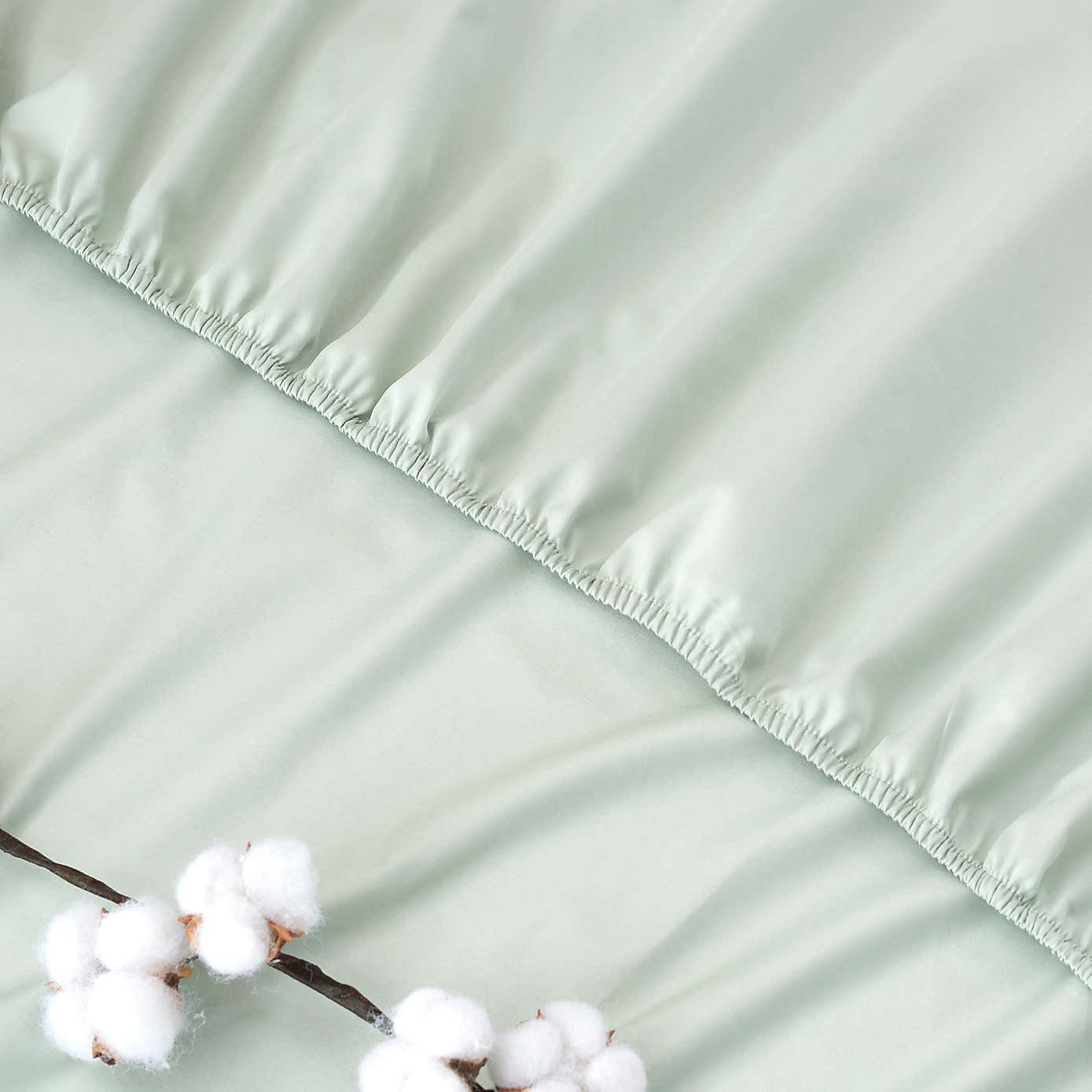 Dorma 300 Thread Count 100% Cotton Sateen Plain Fitted Sheet