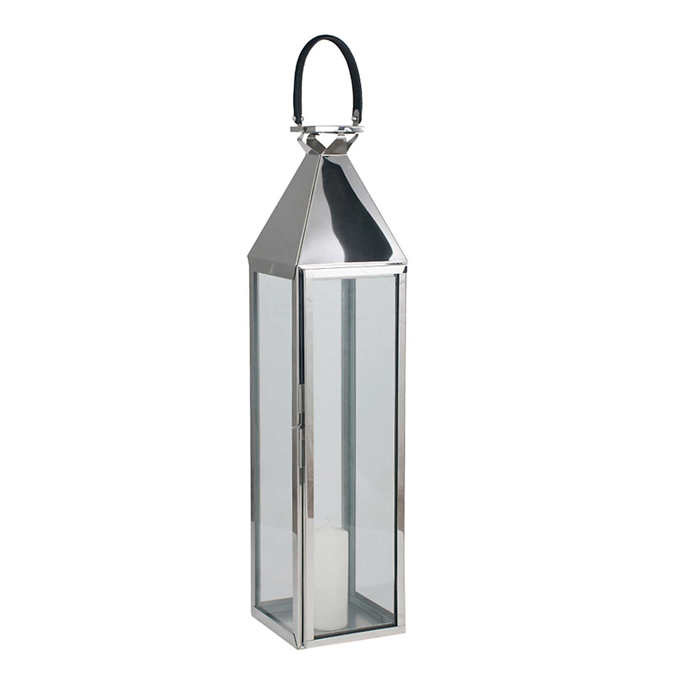 Pacific Lifestyle Stainless Steel Lantern 99cm Nickel