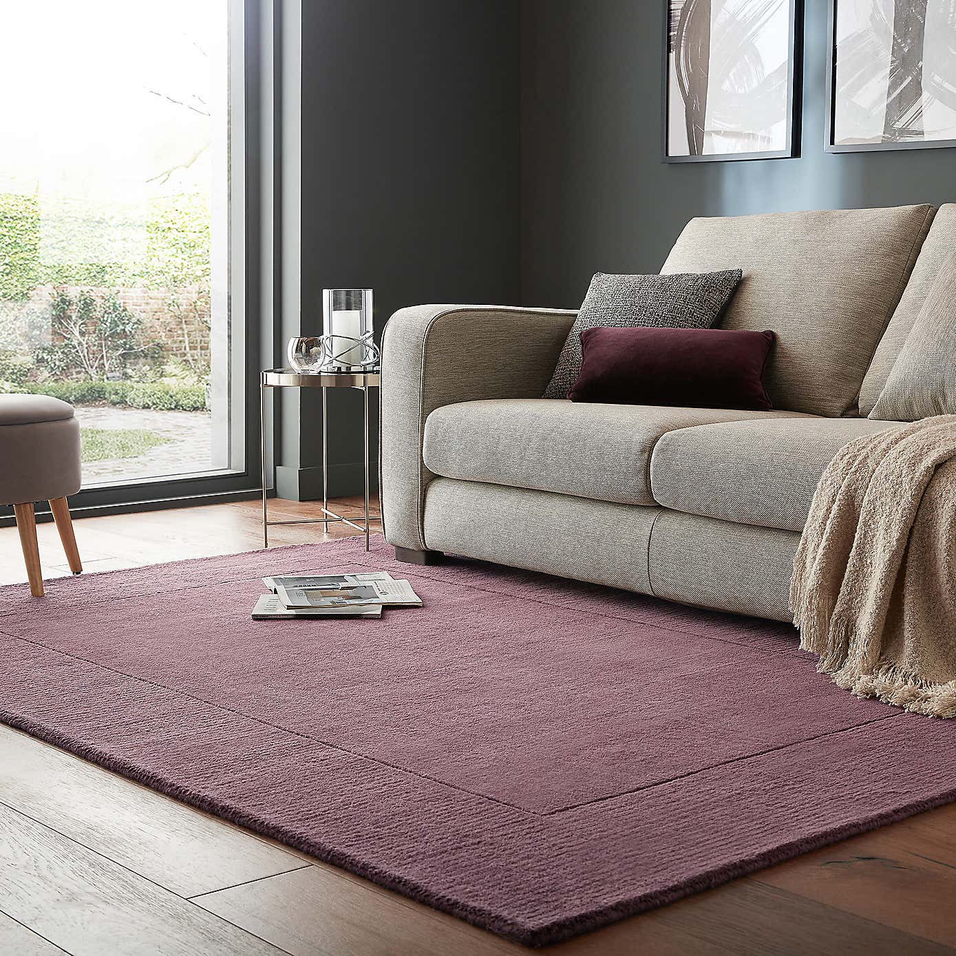 Boston Wool Border Rug