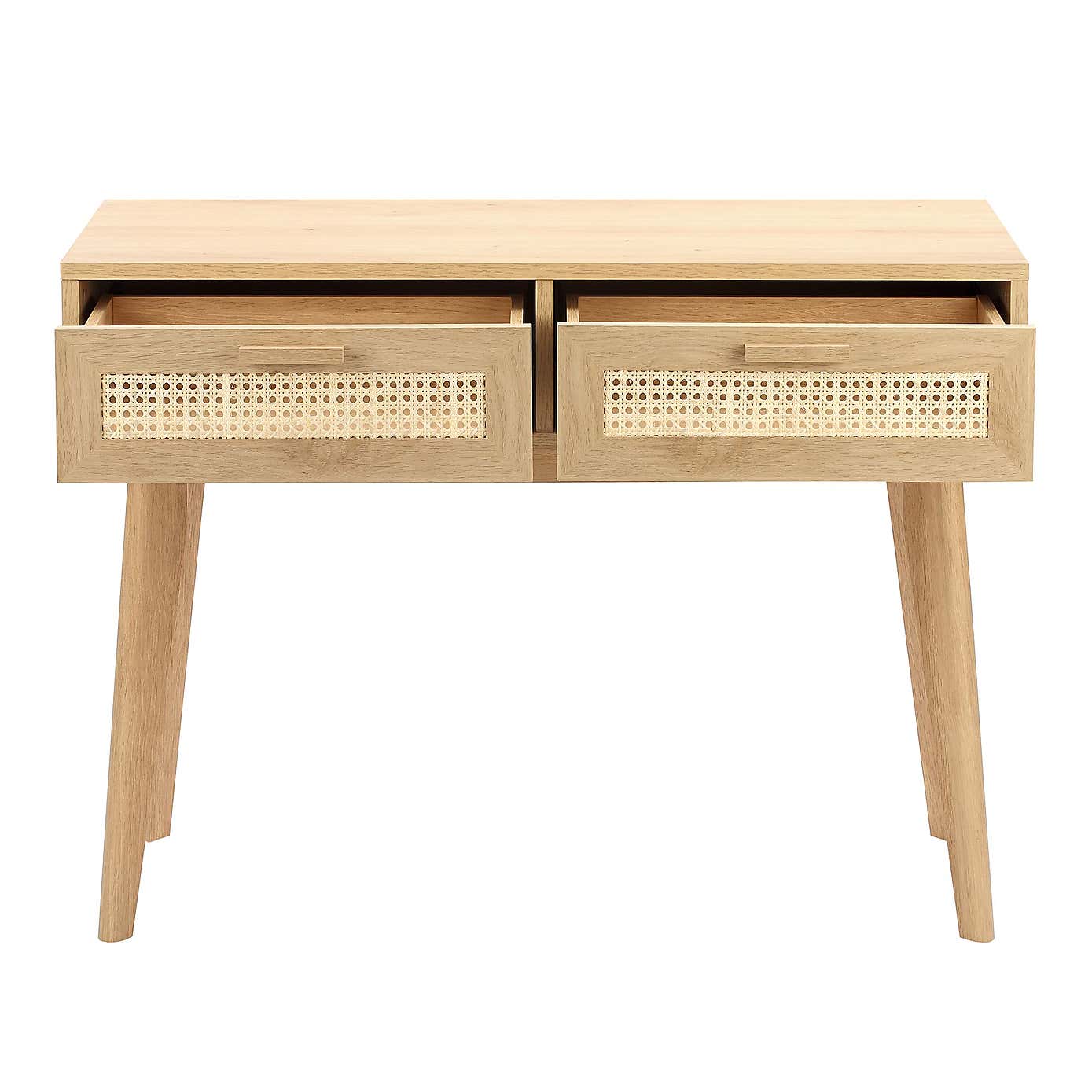 Java Console Table, Light Oak