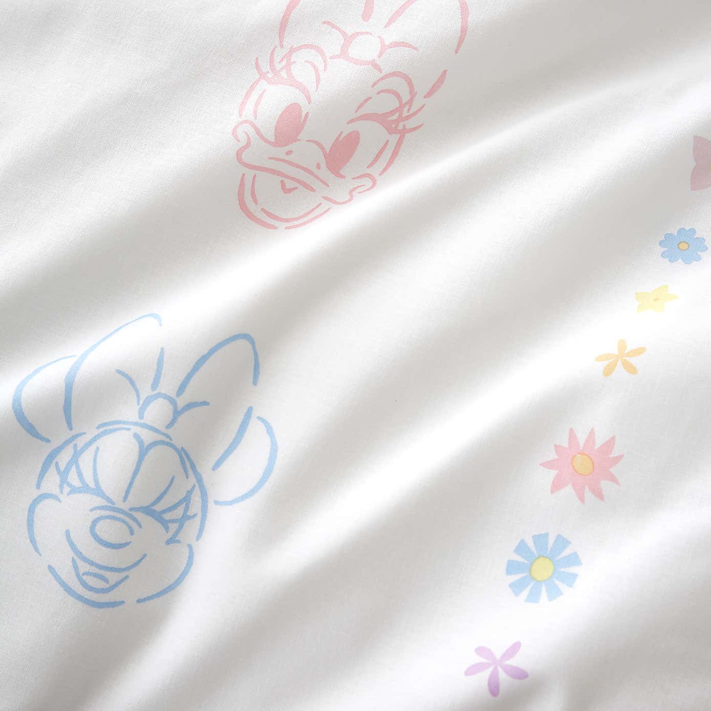 Disney Minnie Mouse & Daisy Duck 100% Cotton Duvet Cover and Pillowcase Set