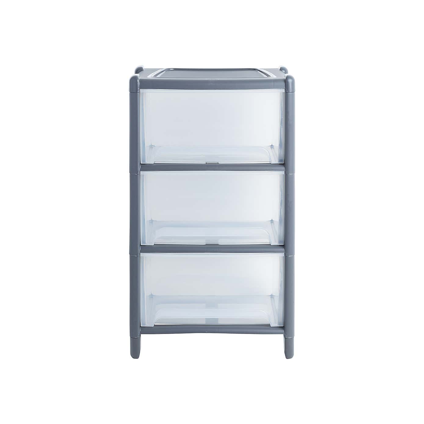 Wham Graphite Deep 3 Drawer Unit