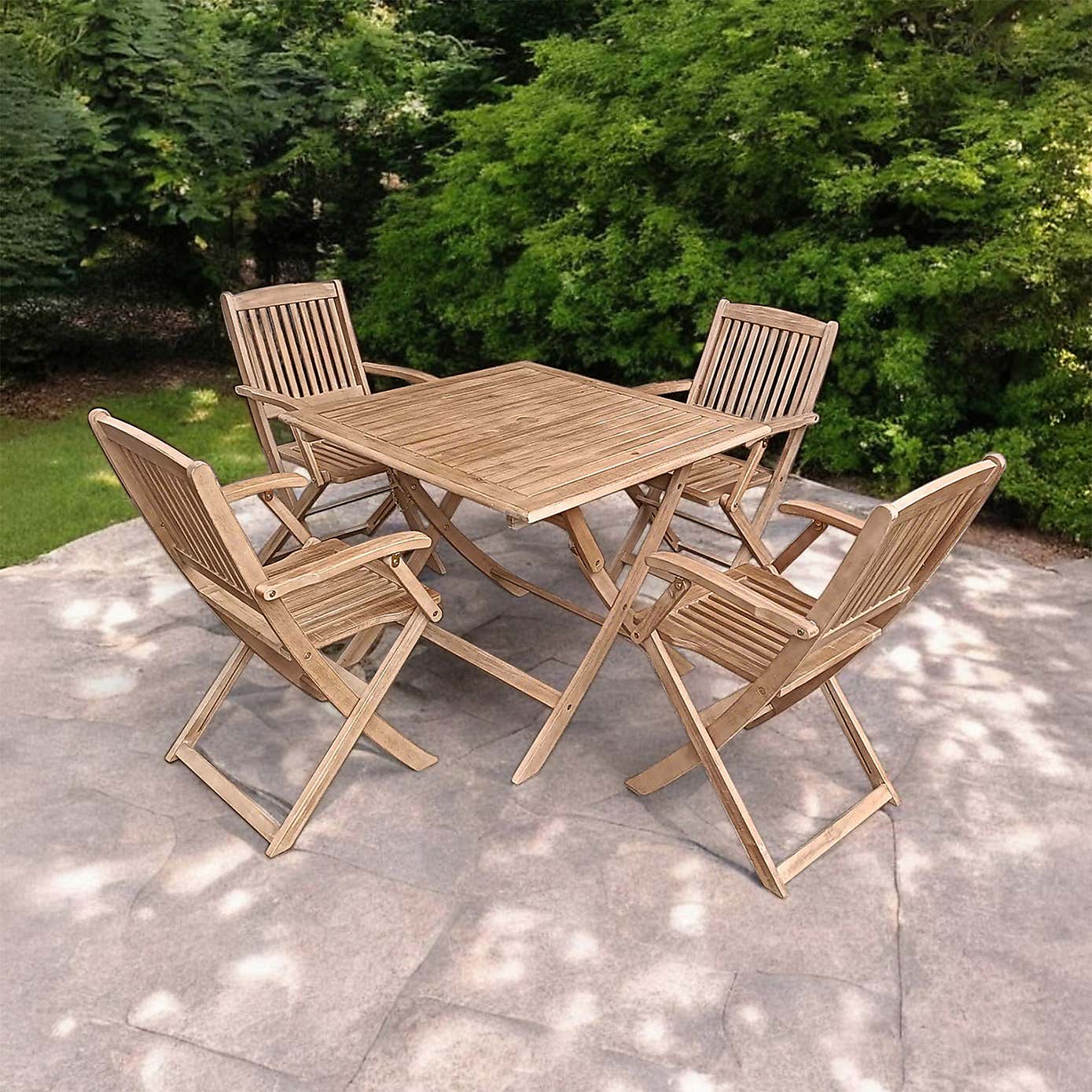 A.Mir London Square Folding Outdoor Dining Set