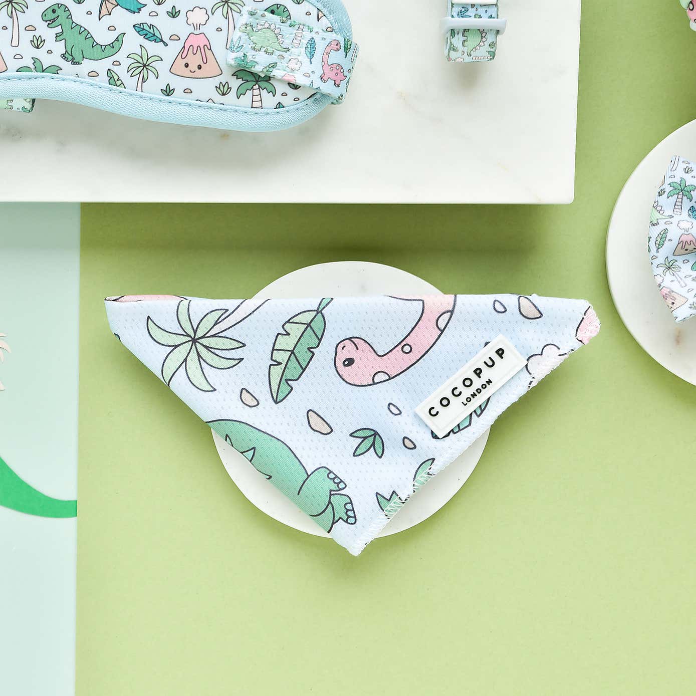 Cocopup Dinopaws Dog Bow Tie, Treat Pouch and Bandana Bundle