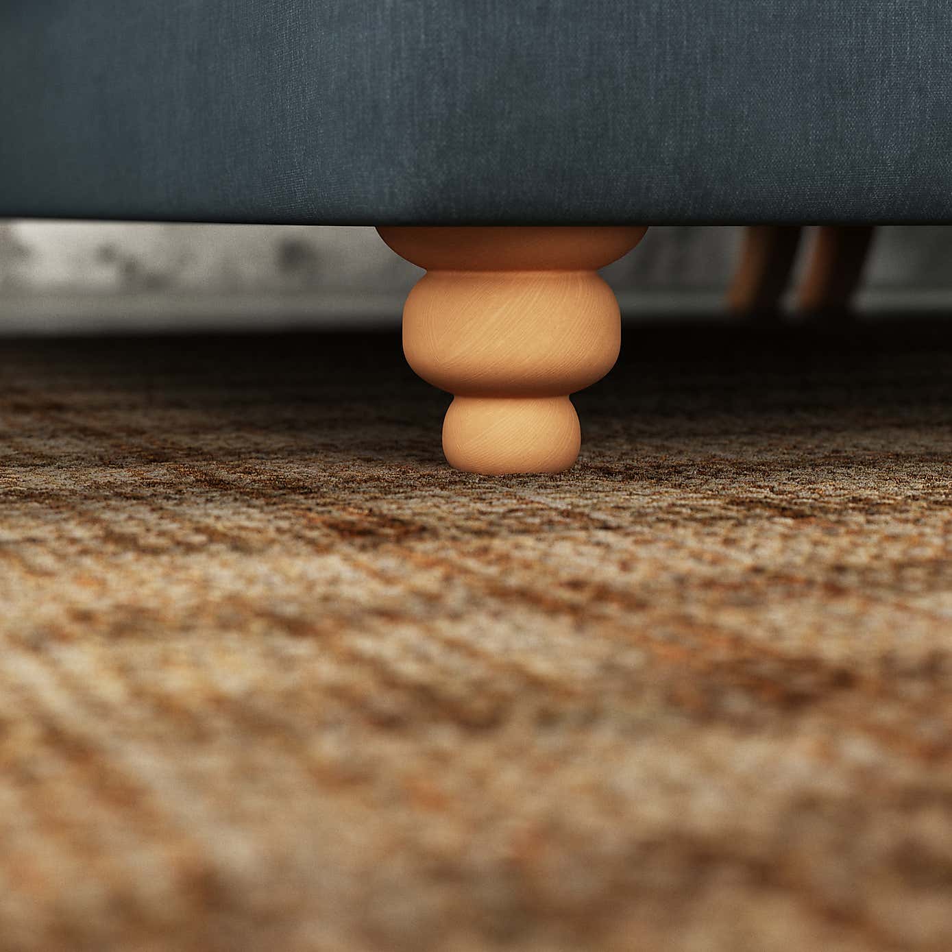 Martha Vintage Chenille Corner Chaise Sofa