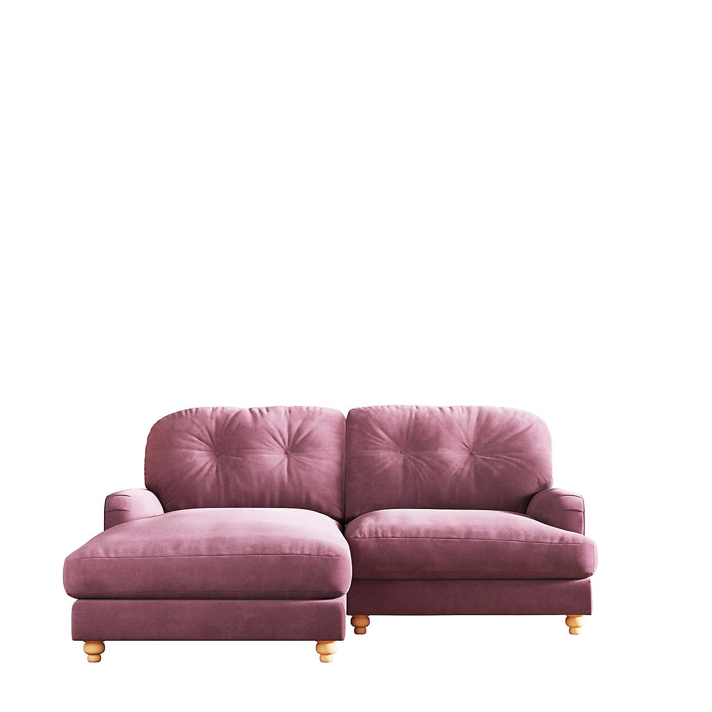 Martha Vintage Chenille Corner Chaise Sofa