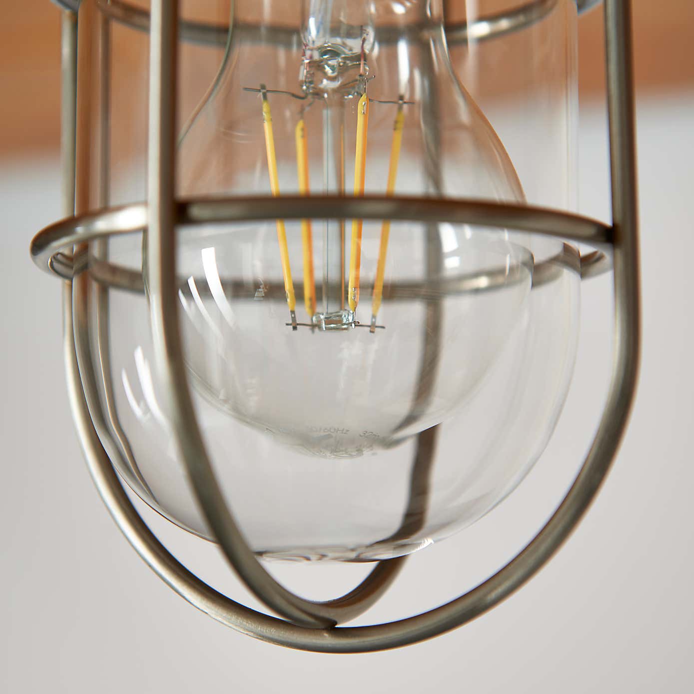 Barker Industrial Indoor Outdoor Flush Ceiling Light