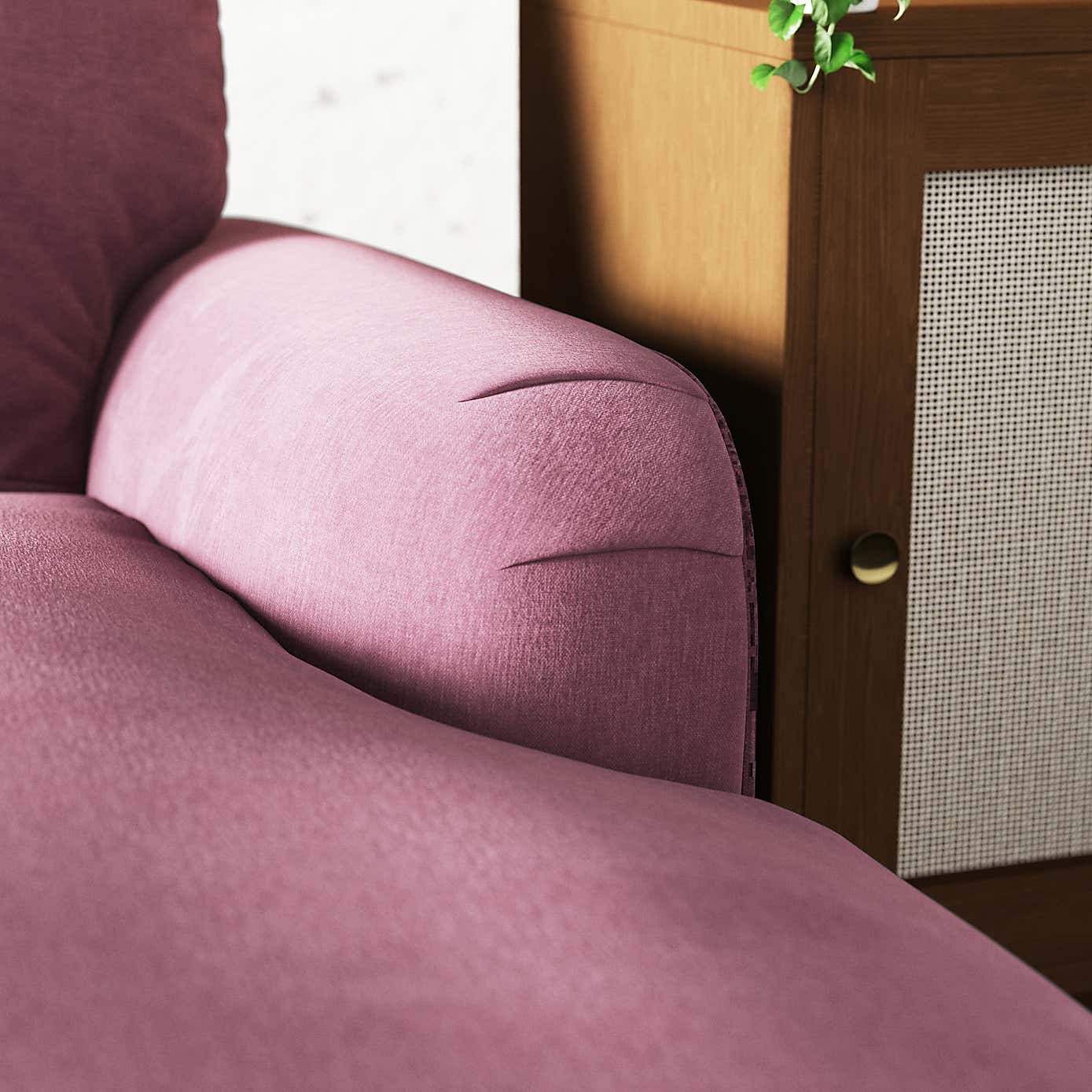 Martha Vintage Chenille Corner Chaise Sofa