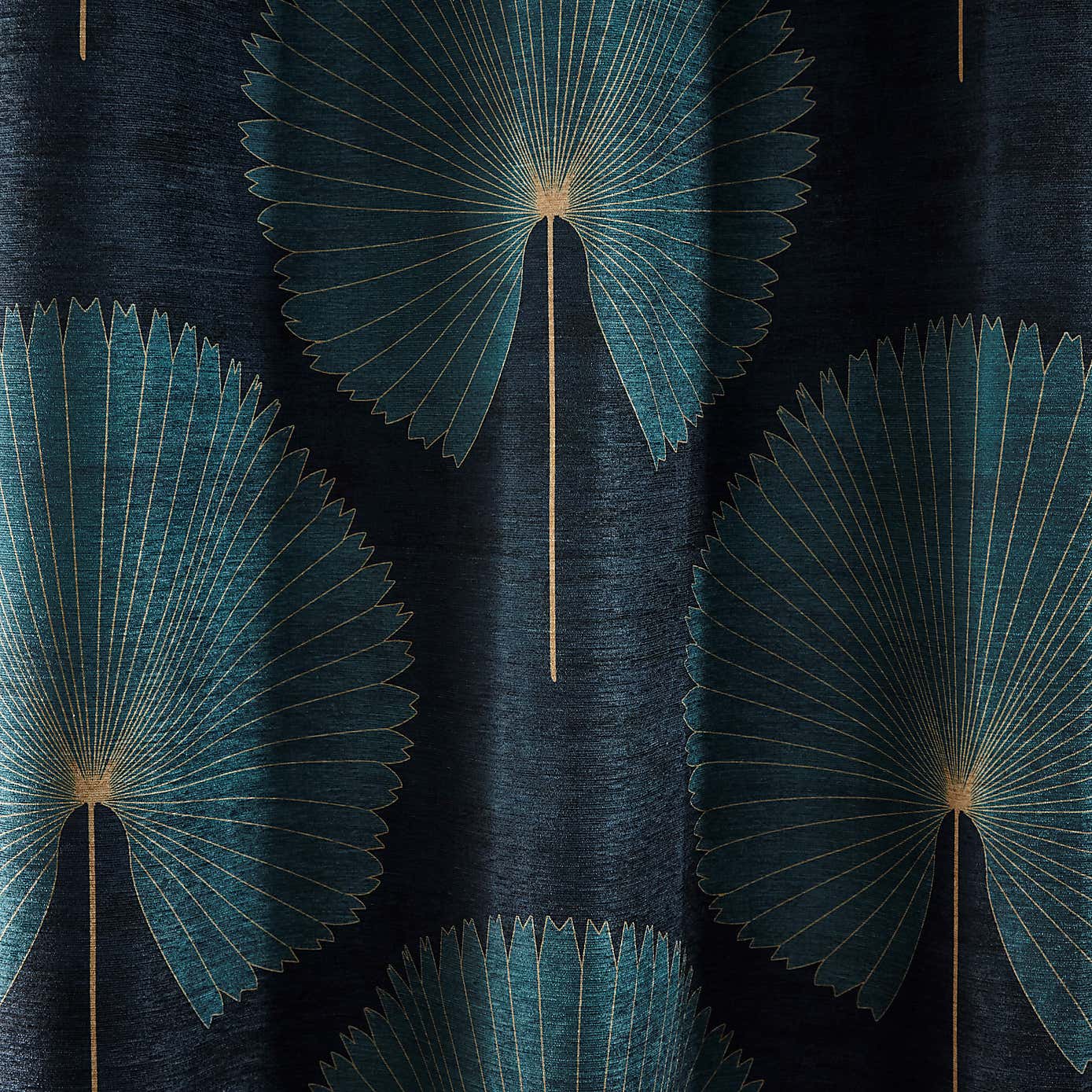 Oriental Fan Bottle Eyelet Curtains