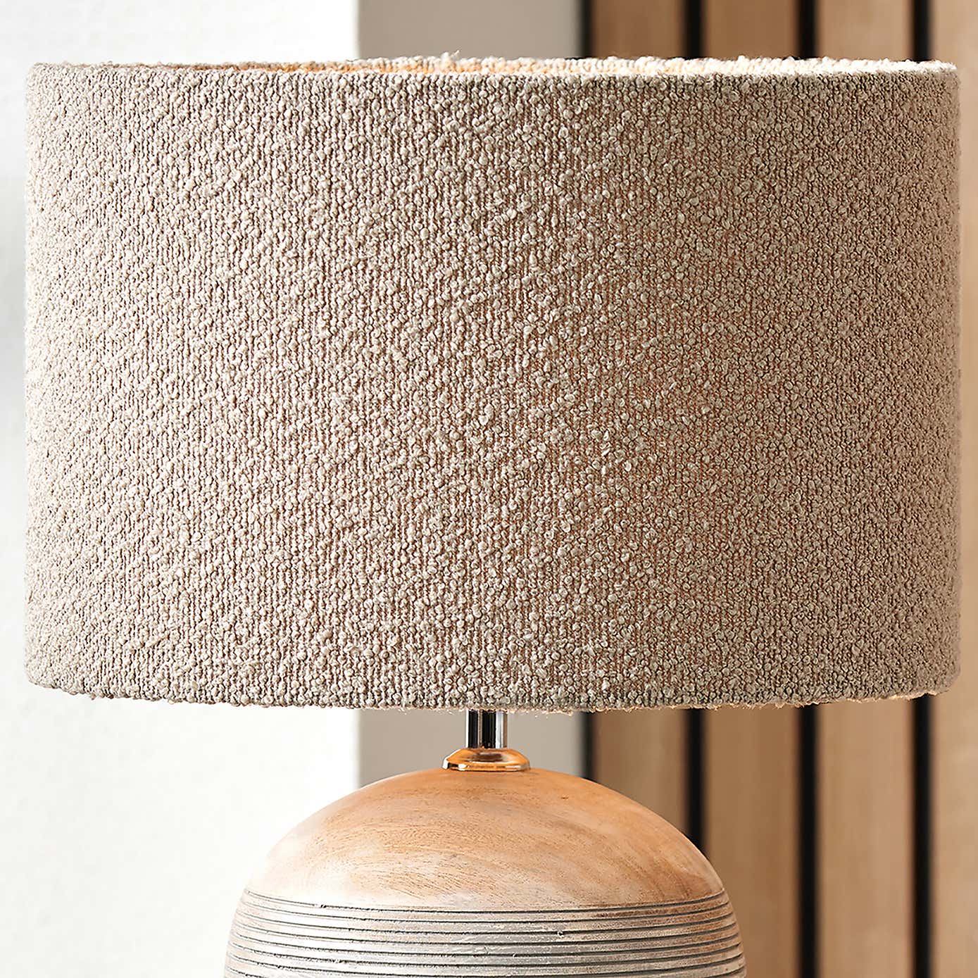Rouen Boucle Cylinder Shade